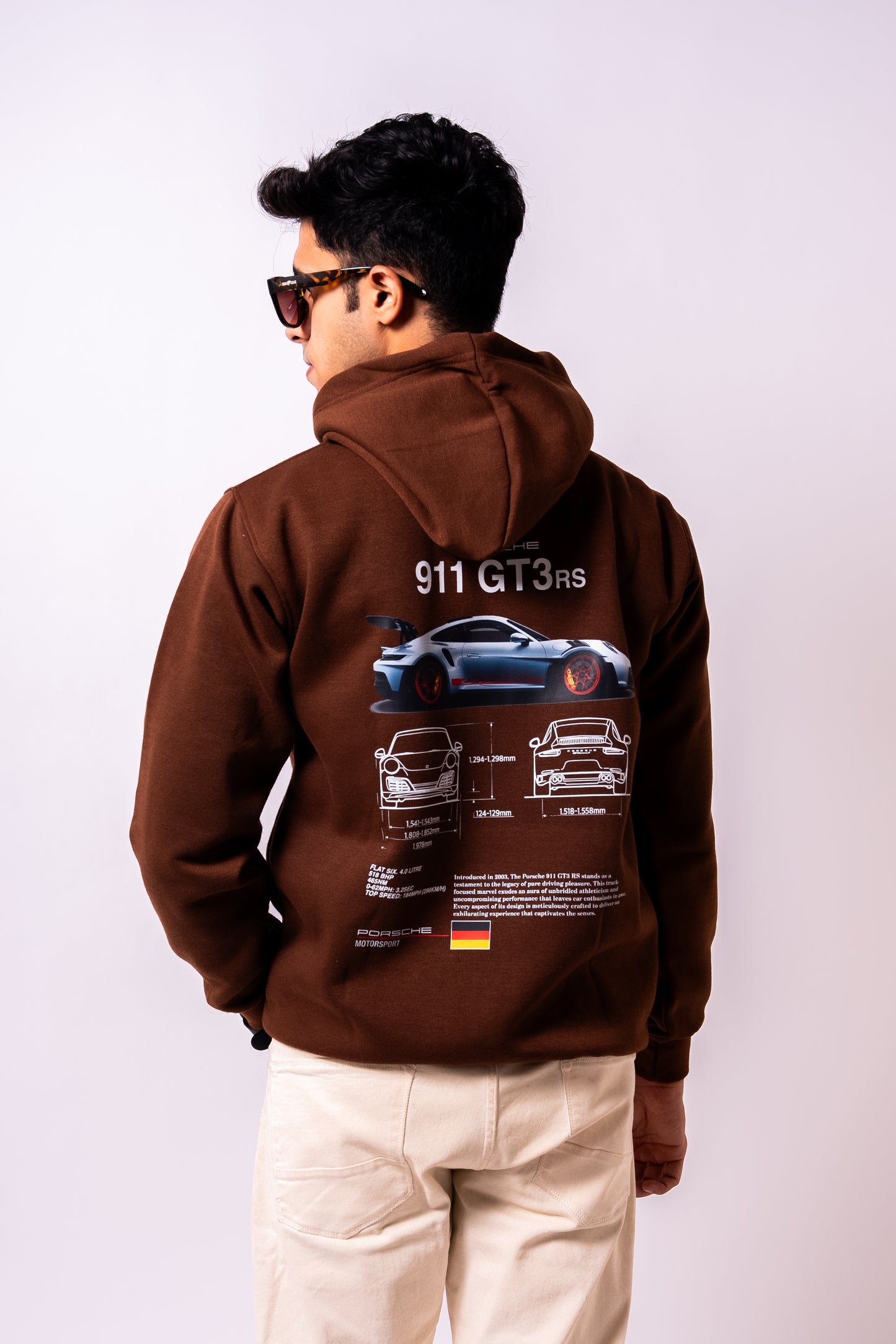 BROWN PORSCHE HOODIE