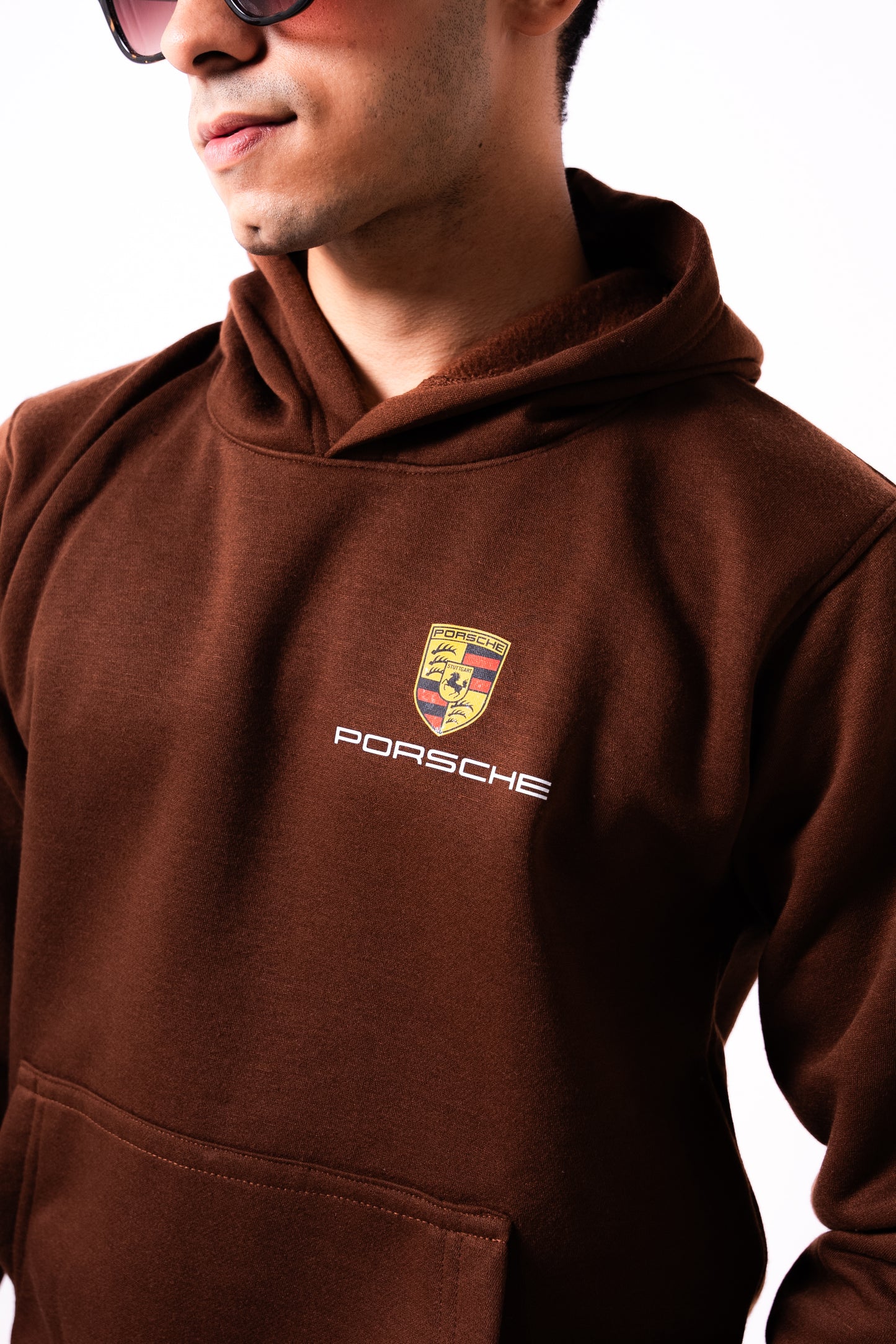 BROWN PORSCHE HOODIE