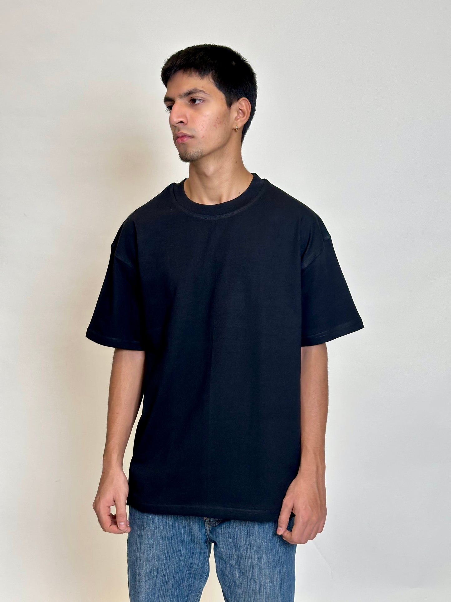PACK OF 5 PLAIN OVERSIZED TEES