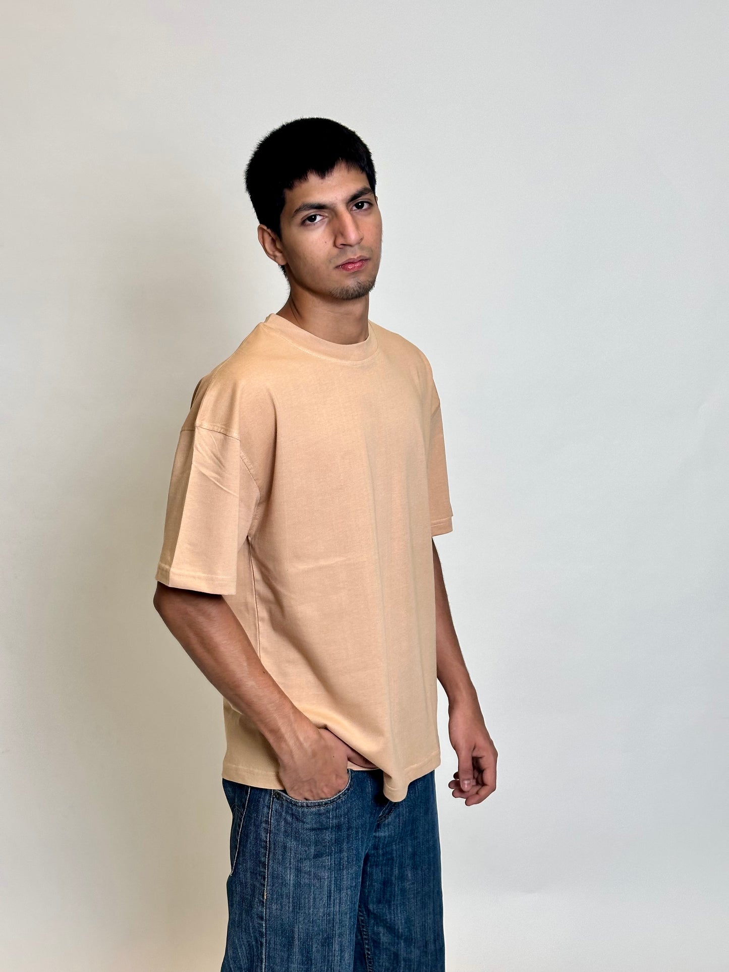 PACK OF 5 PLAIN OVERSIZED TEES