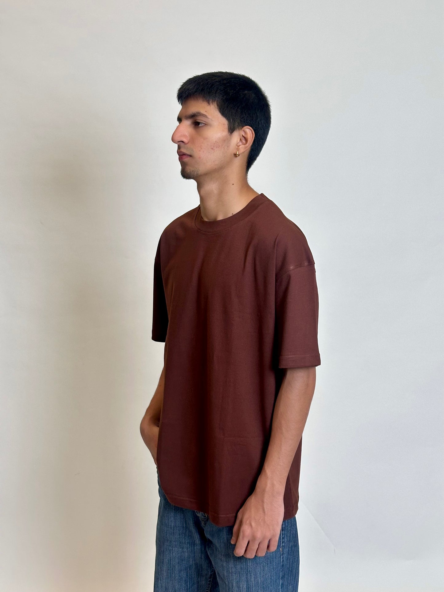 PACK OF 5 PLAIN OVERSIZED TEES