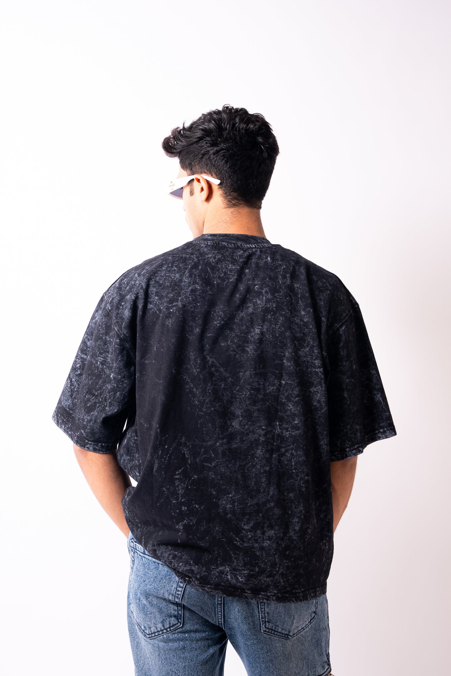 RED STONE WASH TEE