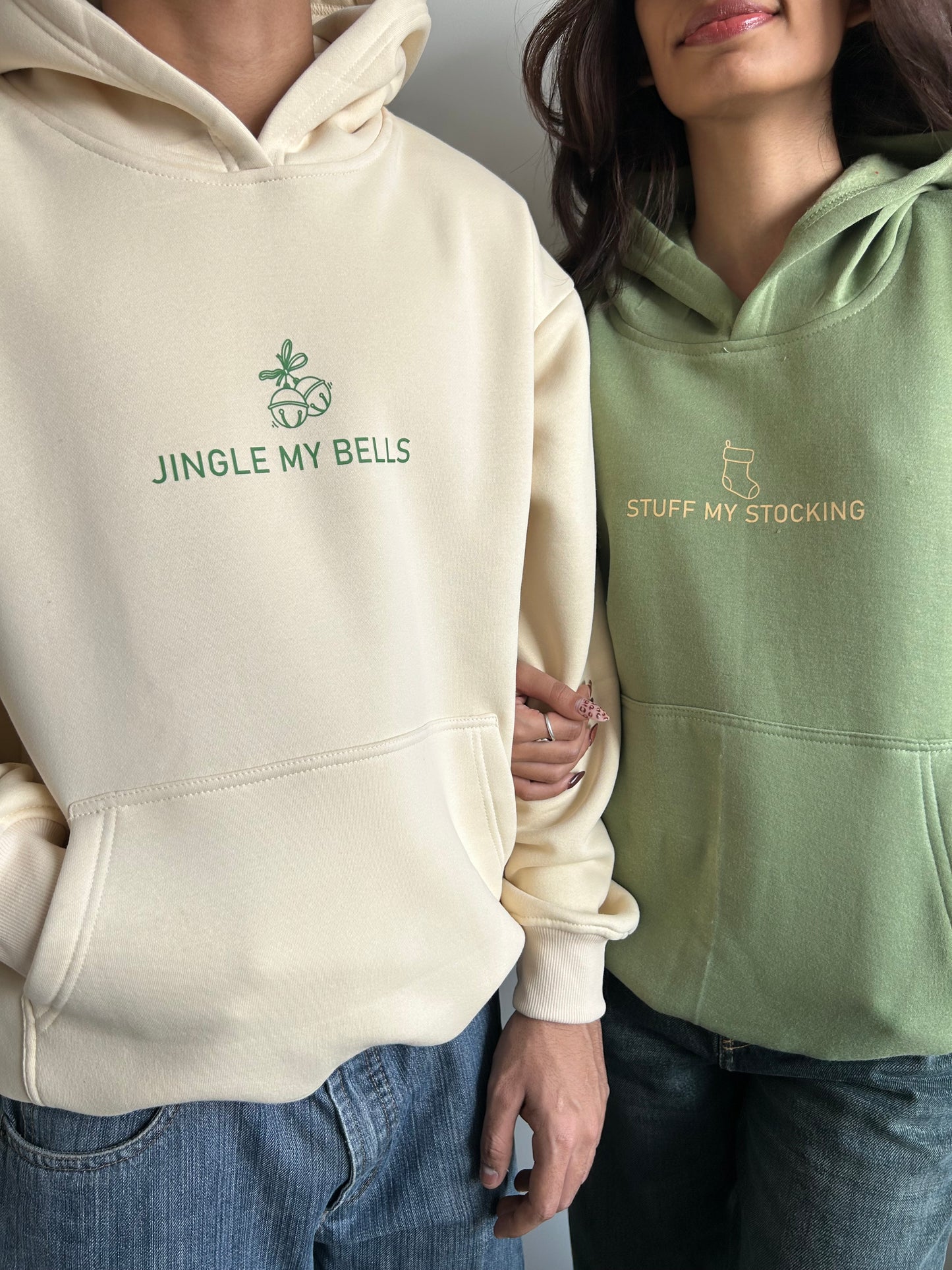 DUO JINGLE MY BELLS X STUFF MY STOCKING HOODIES