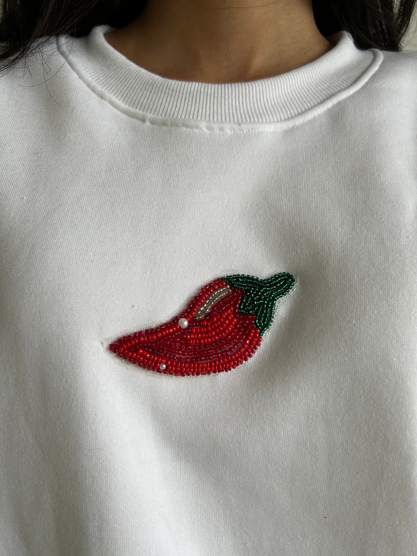 MIRCHI BEADED SWEATSHIRT