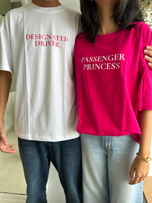 DUO PASSENGER PRINCESS X DESIGNATED DRIVERS TEES